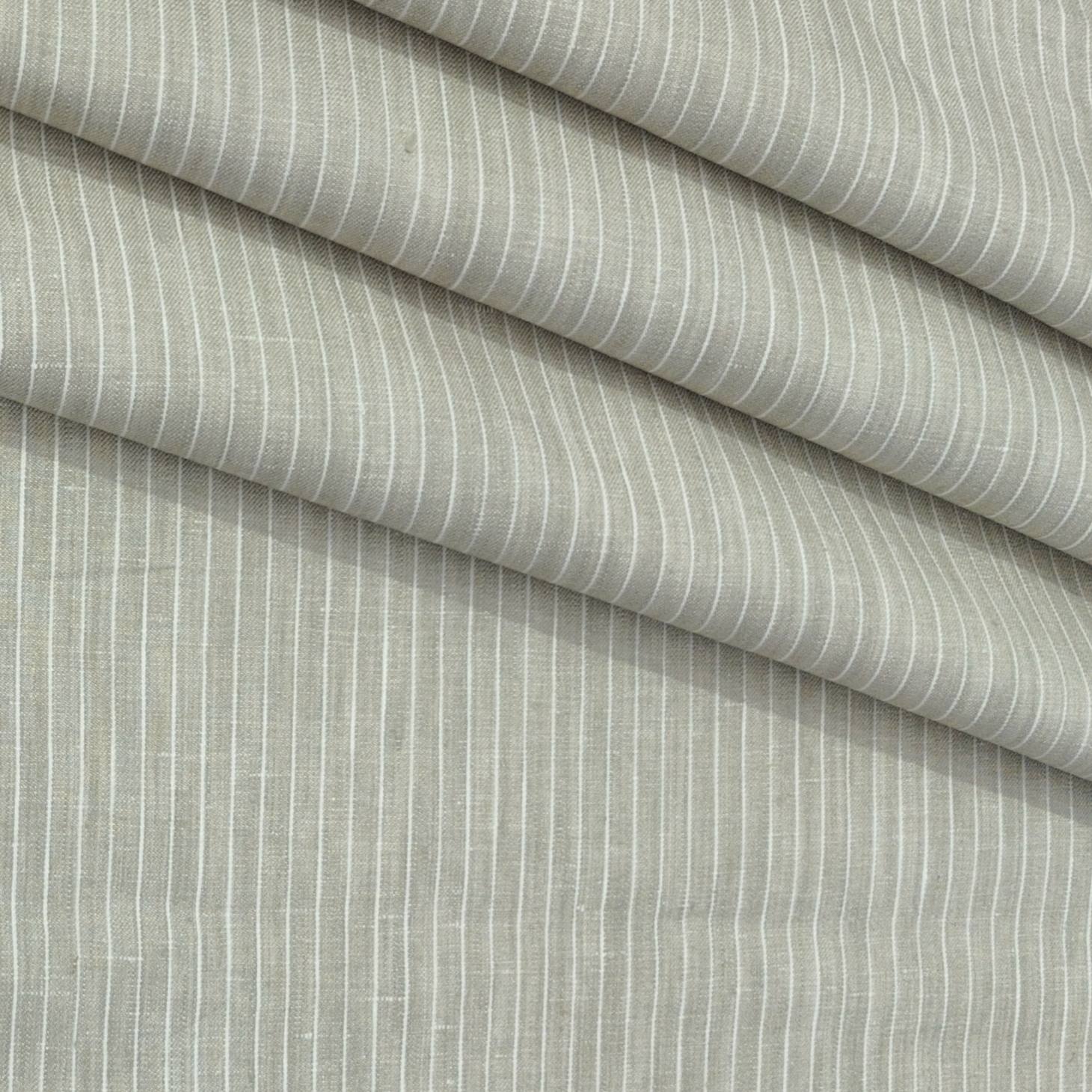 Trouser Fabric Donear Premium 60Lea×44Lea 100% Linen Lining Colour Dark Sand Brown
